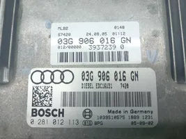 Audi A4 Allroad Komputer / Sterownik ECU silnika 03G906016GN