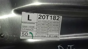 Mercedes-Benz S W221 Lève-vitre manuel de porte avant A2215456940