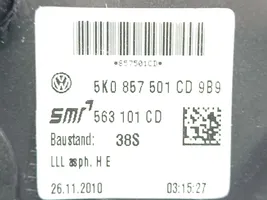 Volkswagen Golf SportWagen Elektryczne lusterko boczne drzwi przednich 5K0857507AD