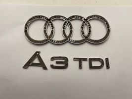 Audi A3 S3 A3 Sportback 8P Emblemat / Znaczek tylny / Litery modelu A3