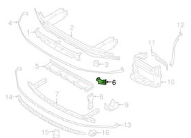 BMW 7 G11 G12 Uchwyt / Mocowanie zderzaka przedniego 51118065719