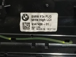 BMW 3 F30 F35 F31 Kojelaudan keskiosan tuuletussuuttimen ritilä 9347436