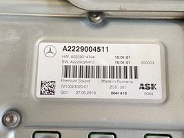 Mercedes-Benz C W205 Äänentoistojärjestelmäsarja A2229004511