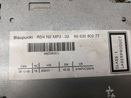 Citroen C5 Radio/CD/DVD/GPS-pääyksikkö 9663080277