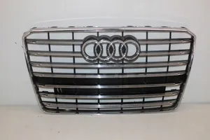 Audi A8 S8 D4 4H Maskownica / Grill / Atrapa górna chłodnicy 4H0853651AA