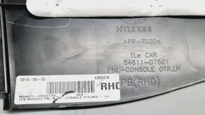 Hyundai Tucson TL Muu keskikonsolin (tunnelimalli) elementti 84611D7500TRY