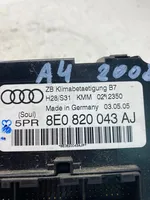 Audi A4 S4 B7 8E 8H Centralina del climatizzatore 8E0820043AJ