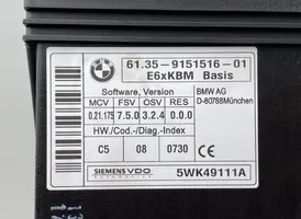 BMW 6 E63 E64 Module de contrôle carrosserie centrale 9151516
