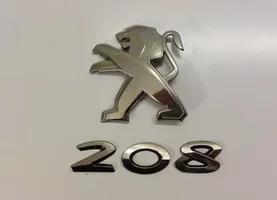 Peugeot 208 Emblemat / Znaczek tylny / Litery modelu 