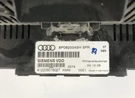 Audi A3 S3 8P Ilmastoinnin ohjainlaite 8P0820043H