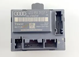 Audi A6 S6 C6 4F Durų elektronikos valdymo blokas 4F0959792P