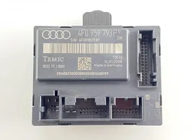 Audi A6 S6 C6 4F Unité de commande module de porte 4F0959793P