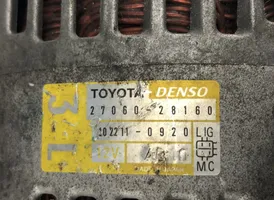 Toyota Avensis Verso Generaattori/laturi 2706028160