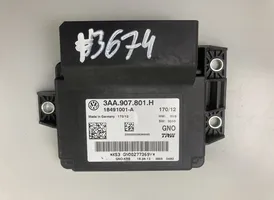 Volkswagen PASSAT B7 Hand brake control module 3AA907801H