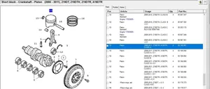 Saab 9-3 Ver2 Piston avec bielle 93166891