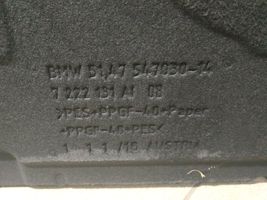 BMW 5 F10 F11 Tavaratilan kaukalon tekstiilikansi 7222131