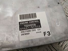 Toyota Corolla Verso E121 Calculateur moteur ECU 896610F030