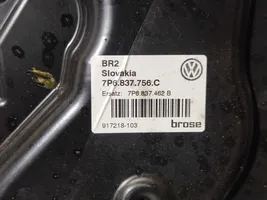 Volkswagen Touareg II Mécanisme de lève-vitre avec moteur 7P6837756C