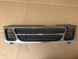 Saab 900 Grille calandre supérieure de pare-chocs avant 