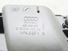 Audi A2 Klamka wewnętrzna drzwi tylnych 8Z0839020