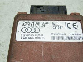 Audi A4 S4 B6 8E 8H Puhelimen käyttöyksikkö/-moduuli 8D0862335B