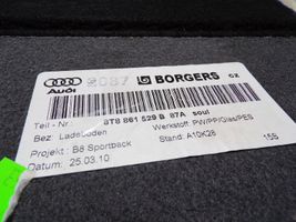Audi A5 8T 8F Tavaratilan kaukalon tekstiilikansi 8T8861529B
