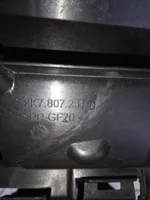 Volkswagen Caddy Front bumper upper radiator grill 2K7807231D