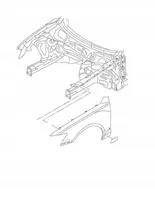 Mercedes-Benz A W176 Błotnik przedni BLOTNIK-5125