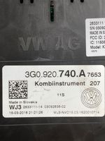 Volkswagen PASSAT B8 Compteur de vitesse tableau de bord 3G0920740A