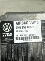 Volkswagen Sharan Oro pagalvių valdymo blokas 7N0959655B