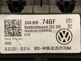 Volkswagen Polo VI AW Nopeusmittari (mittaristo) 2G0920740F