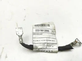 Fiat 500 Câble négatif masse batterie 00519612890