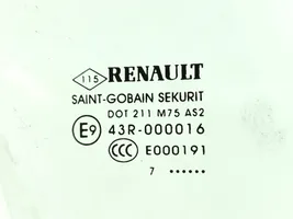 Renault Megane IV Front door window glass four-door 43R000016