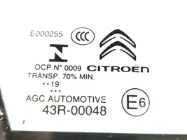 Citroen C3 Mažasis "A" priekinių durų stiklas (keturdurio) 43R00048