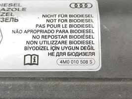 Audi A4 S4 B9 8W Bouchon, volet de trappe de réservoir à carburant 4M0010508S