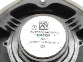 Mercedes-Benz A W177 Grilles, couvercle de haut-parleur porte arrière A2478201402