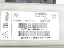 BMW 5 F10 F11 Turvatyynyn ohjainlaite/moduuli 6807634