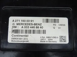 Mercedes-Benz C W204 Unité de commande, module ECU de moteur A2711500391