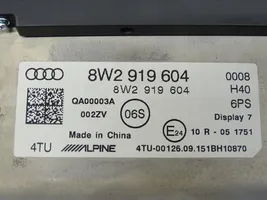 Audi A4 S4 B9 8W Monitori/näyttö/pieni näyttö 8W2919604