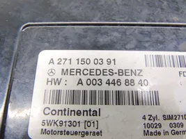 Mercedes-Benz C W204 Komputer / Sterownik ECU silnika 7183763