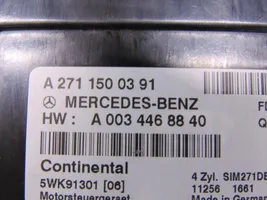 Mercedes-Benz C W204 Unité de commande, module ECU de moteur A2711500391