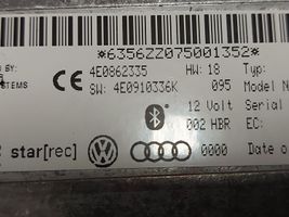 Audi A5 8T 8F Module unité de contrôle Bluetooth 4E0862335