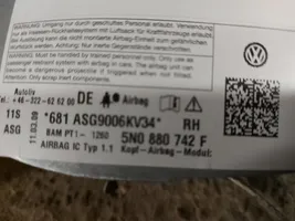 Volkswagen Tiguan Stogo oro pagalvė (užuolaida) 5N0880742F