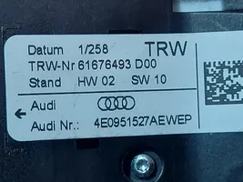 Audi A3 S3 8P Interruttore/pulsante di controllo multifunzione 4E0951527AE