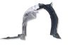 Front wheel arch liner splash guards K7016