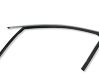 Front door glass trim molding 8B3837431B