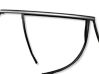 Rear door glass trim molding 31468515