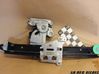 Rear door window regulator with motor 