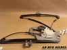 Front door window regulator with motor 
