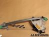 Rear door window regulator with motor 